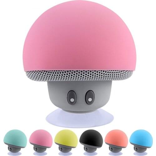 Mini Bluetooth Speaker Waterproof Mushroom Wireless Music HiFi Stereo Subwoofer Hands Free For Phone Android IOS