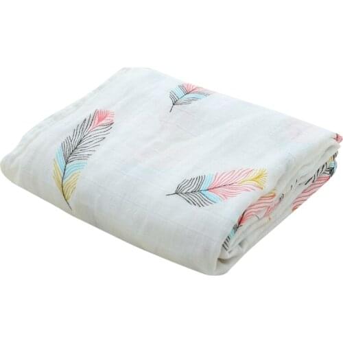 Bamboo Cotton Soft Baby Swaddle Muslin Wrap Infant Baby Bedding Muslin Baby Blanket For Newborn