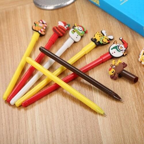 20 PCs Creative Stationery Gel Pens Set Cute Cartoon Office Prize Gift Silicone Water-Based Paint Pen Cute Stationary Wholesale