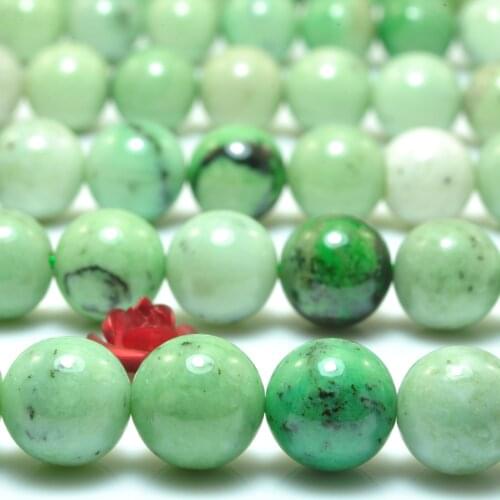 Natural Green Garnet Smooth Round Loose Beads Wholesale Gemstone Semi Precious Stone Bracelet Necklace Diy Jewelry Making Design