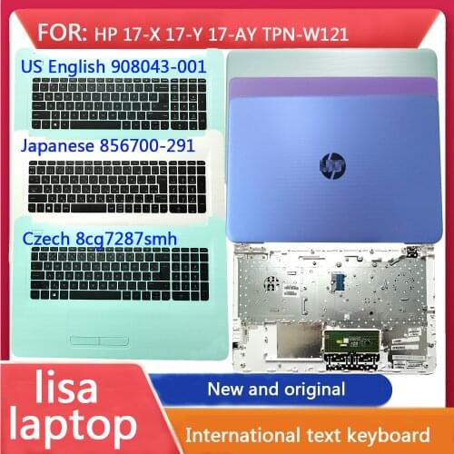 New For HP TPN-W121 17-X 17T-X 17-Y 17X 17Y 17-AY 17-BA 270G5 Laptop Palmrest Upper Case C Cover Japanese Keyboard