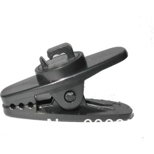 New Black Clip Tie Clips For Sennheiser ME4 Lavalier Lapel Microphones CX200 CX300 CX400 CX500 Series Earphones