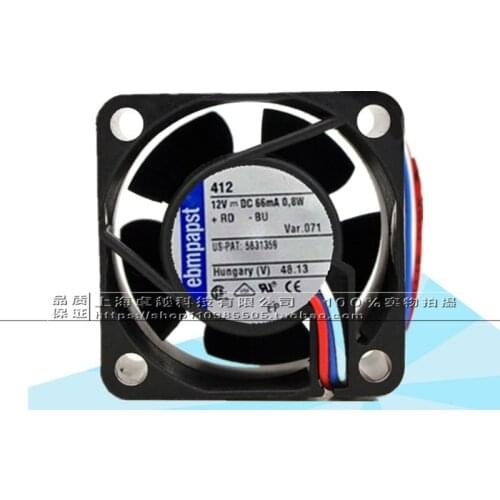 New original 412 12V 66mA 0.8W 40 * 40 * 20MM fan
