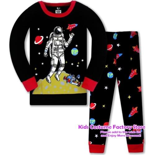 New Boys Luminous unicorn Pajamas Kids Pajamas Set Cotton Child Pyjamas Children Long Sleeve Homewear Girls Sleepwear Set