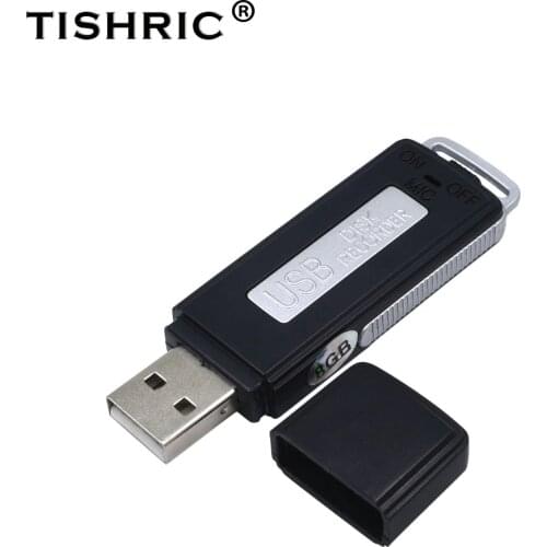 TISHRIC 8GB Mini Professional Rechargeable Usb Voice Recorder Flash Drive Voice Recorder Dictaphone Audio Gravador De Voz