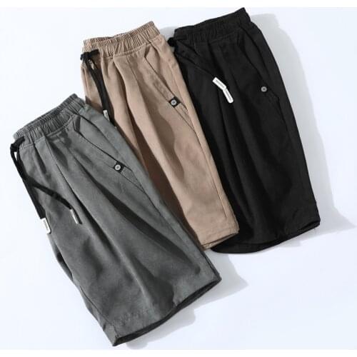 Men Casual Shorts Compression Shorts Short for Boy Mens Summer Polyester Casual Shopping Elastic Waist Bermuda Masculina