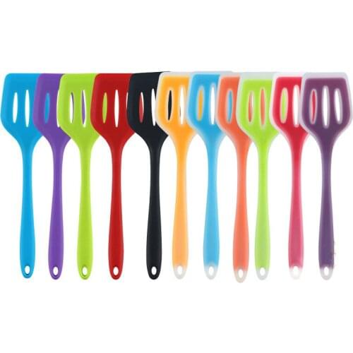 Silicone Turners Gadgets Kitchen Tools Egg Fish Frying Pan Scoop Fried Shovel Spatula Cooking Utensils