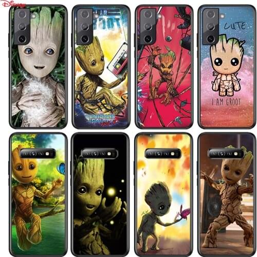 Silicone Cover Baby Groot Cutest For Samsung Galaxy S21 S20 FE Ultra S10 S10E Lite S9 S8 S7 Edge Plus Phone Case