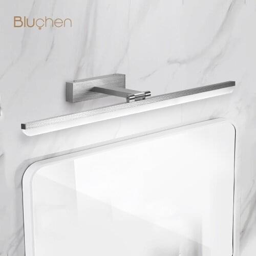 Led Wall Light For Barthroom Acrylic Mirror Wall Lighting Fixture Dimmable Wall Sconce Lamp 300/550/600mm Interior Wall Light