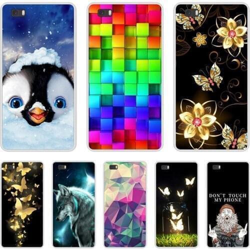 For Huawei P8lite 2015 Thin Silicone Case TPU Cover For Huawei P8 lite 5.0 inch Cover Coque Phone Skin Shell For Huawei ALE-L21