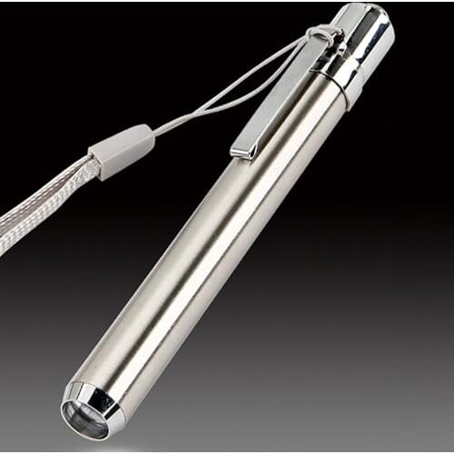 Stainless Steel Mini Pocket Lamp Led 365/395 UV Flashlight Torch Ultra Violet Light AA Battery for Marker Checker Detection