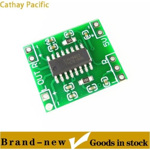 10PCS PAM8403 module Super digital amplifier board 2 * 3W Class D digital amplifier board efficient 2.5 to 5V USB power supply