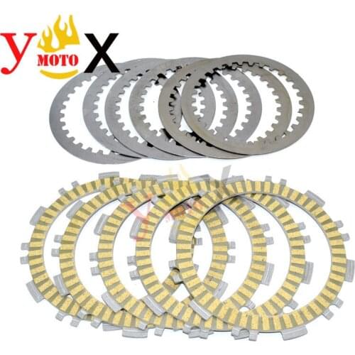 Maxi Scooter Bike TMAX500 Motorcycle 11pcs Engine Clutch Friction Plates Steel For Yamaha TMAX 500 T-MAX500 XP500 XP 500 01-11