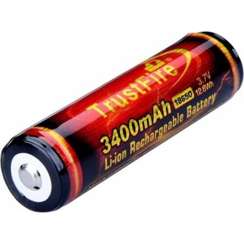 594F 2 Pack Button Top 3.7V 3400mAh 18650 Li-ion Rechargeable Battery for LED Flashlight Speaker DIY Power Bank Mini Fan and