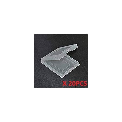 Ruitroliker 20pcs Clear White Game Cartridge Protection Case for Gameboy Color GBC