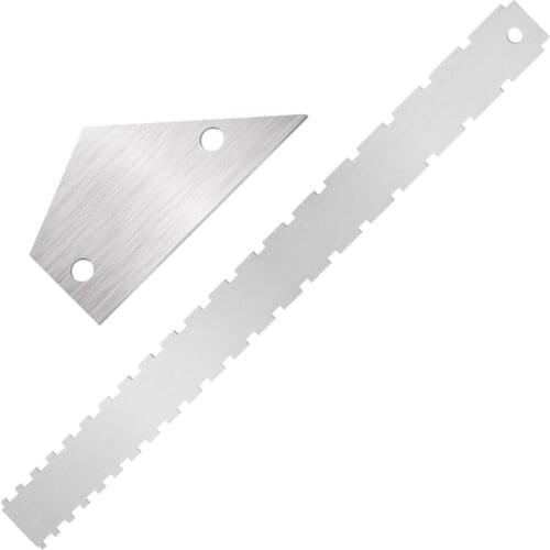 24BD 1 Set Stainless Steel Guitar Neck Notched Straight Edges String Action Ruler Fret Rocker Gauge Leveling Measurement Tool