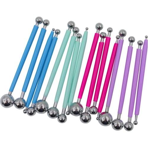 4Pcs Professional DIY Stainless Steel Polymer Clay Tools Tool Sculpture Tools Toys For Clay Carving Molding Ball Stylus Sticks