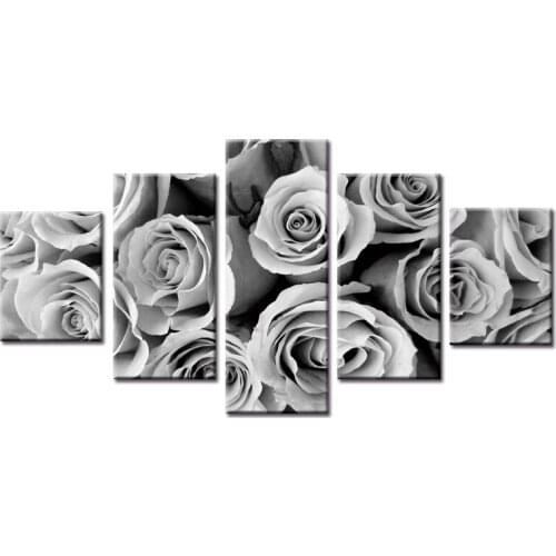 5 Panel Modern Small green leaves Painting Picture Canvas Art Painting for Living Room Wholesale No Frame or Frame