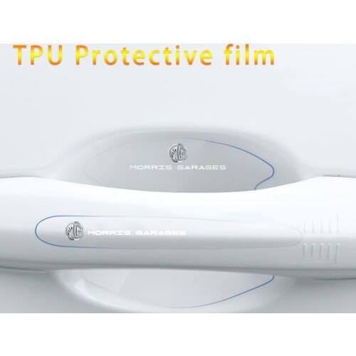 8Pcs TPU Car door handle stickers protector film For MG ZS 350 GS 5 Gundam GT 6 HS TF ORKINA Car door Cups stickers