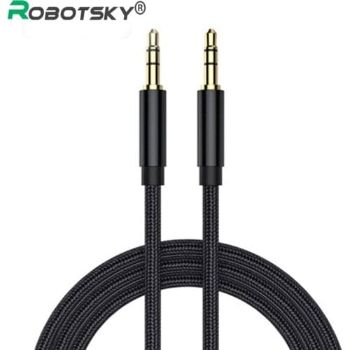 3.5mm Jack Audio Cable Male To Male Audio Aux Cable Nylon Cable Audio Sound Card For Computer Phone Extension CordSpeaker