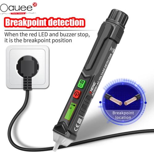 Intelligent Non-contact Pen AC Voltage Detector Tester Meter with LED Light Indicator Tester 12V-1000v Electrical Test Pen