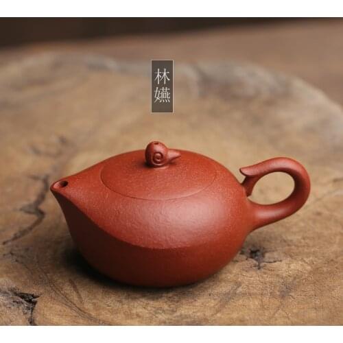 Lin Yiquans Handmade teapot Kun Xie Huas Apprentice Zisha Yuzi Zhuni raw ore teapot
