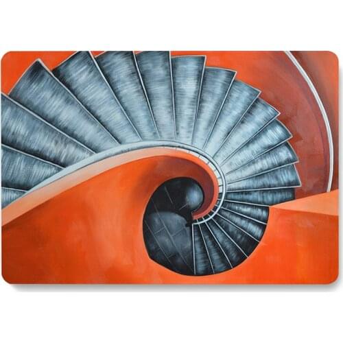 Stairs Oil Painting Art Pattern Laptop Case For MacBook Retina Air 11 12 13.3 New Pro 15.4 16 inch Cover shell