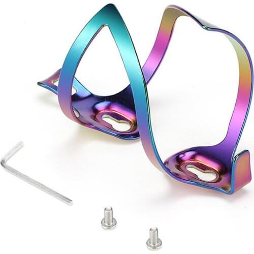 15x8cm Bicycle Bottle Cages Cycling Bike Aluminum Alloy Lightweight Drink Water Bottle Rack Riding Colorful Kettle Holder Bracke