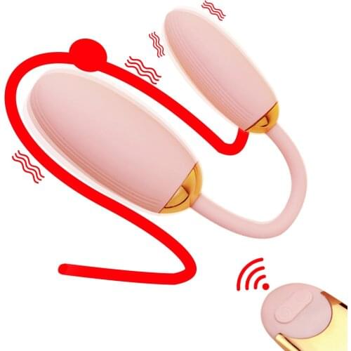 Dual Vibrator Double Head Jump Egg Dildo Vibrators Clit Vagina Massage Anal Butt Plug Adult Erotic Sex Toy For Women Masturbator