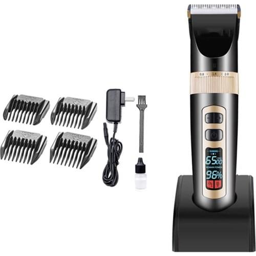 European standard dog grooming scissors silent rechargeable cordless electric clipping kit