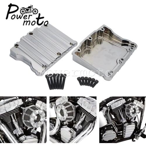 Chrome Billet Aluminum Top Rocker Box Covers for Harley Twin Cam Touring Softail Dyna Springer Fat Boy Street Bob FXD FLD 99-17