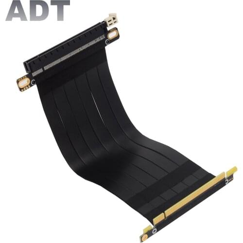 Fold 90 Degree PCI-E X16 to 16X 3.0 Male to Female Riser Extension Cable Graphics Card Computer Chasis PCI Express Extender