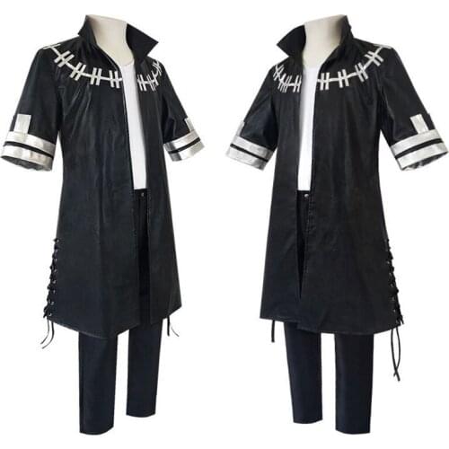 New Style Anime My Hero Academia Cosplay Costume Set for Men Tubi Cosplay Clothing Anime Black Vest Trousers and Jacket