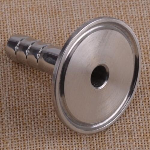 LETAOSK 304 Stainless Steel Adapter Pipe Fittings Hose Barb Fit for 1.5'' Tri Clamp OD 12mm&Ferrule OD 50.5mm