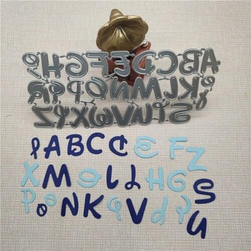 Metal Cutting Dies Alphabets Letters Embossing Die Cuts For Card Making Scrapbooking Photo Album Decorative Paper Cards