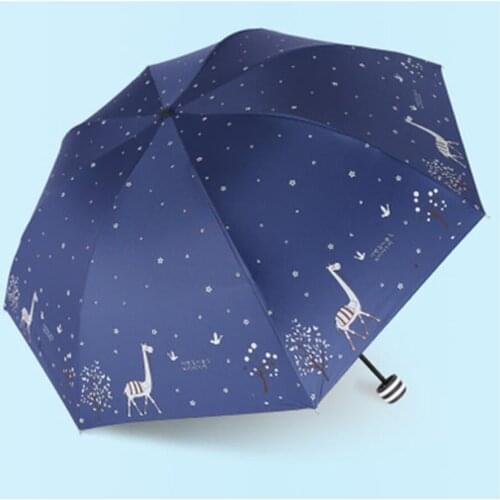Mini Uv Umbrella Rain Women Art Clear Umbrella Kids Children Folding Parasol Corporation Gift Men Sun One Windproof Useful 765
