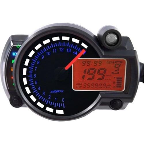 Motorcycle Speedometer 2 Colors LCD Digital Odometer For KOSO RX2N Moto Modified Motorcycle Speedometer Meter