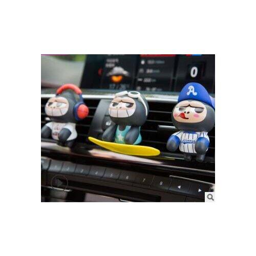 Cartoon Animal Aromatherapy Clip Auto Air Vent Freshener Car Accessories Car Air Fragrance & Deodorant HA155