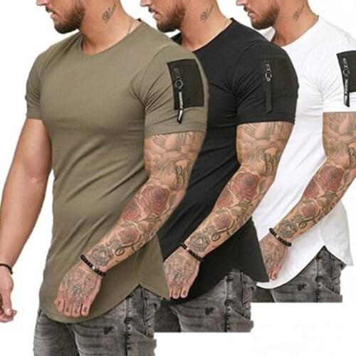 2021 wish mens casual sports slim fit solid color round neck t-shirt mens short sleeves