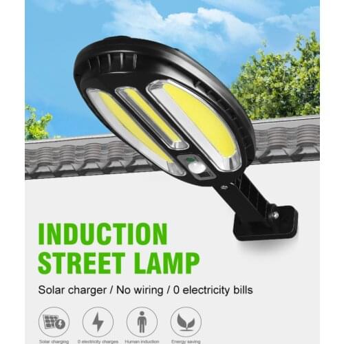 Solar Sensor Wall Light COB/LED Waterproof Human Induction Street Lamp Garden Suitable For Gardens Swimming Pools Fences