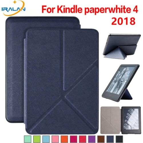 New PU Leather Stand Case for Amazon Kindle Paperwhite 4 6'' 2018 Release E-reader Cover For kindle paperwhite 4 10th Generation