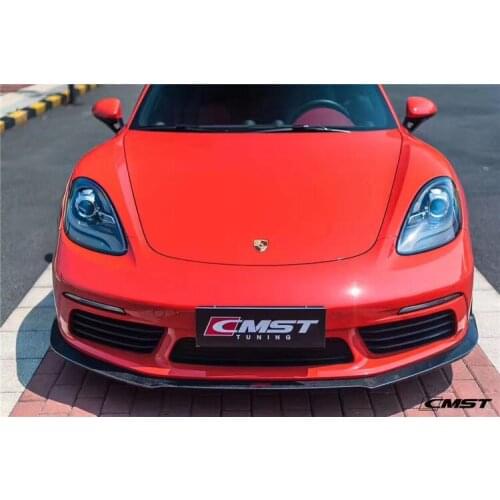 Fit For the Front and Rear Lip Side Skirt Porsche 718 Surround the Cayman Refit Boxster s Carbon Fiber