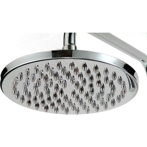 Polished Silver Chrome Brass Bathroom Rainfall Top Spray Rain Shower Head Accessories (Standard G1/2".)dsh044