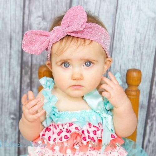 Baby girl Headbands shiny Rabbit ears Hair Accessories For Girls Infant Hair Band baby headband