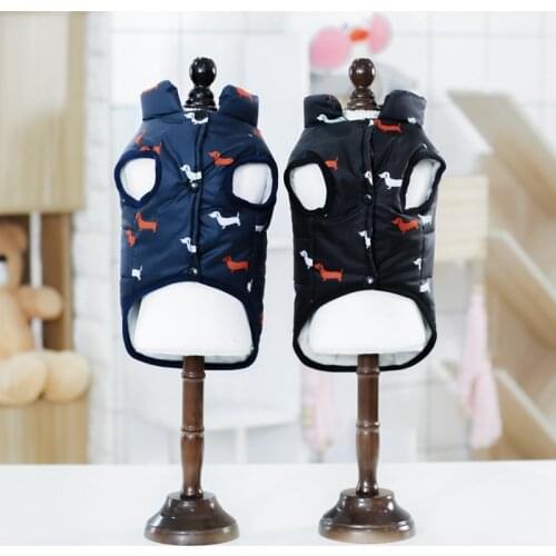 Warm Pet Clothing for Dog Pet Autumn Winter Cotton Padded Vest Coat for Pug Chihuahua Pet Dog Costume Vest Apparel Pet Outfit