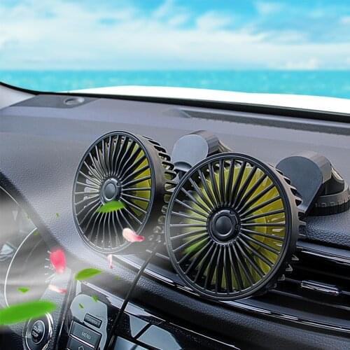 12V-24V USB Car Fan for Dashboard Air Circulation Fans with Fragrance Three Speeds Cooling High Airflow Fan in Summer Accessori