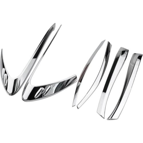 Carmilla ABS Chrome Rear Light Tail Headlight Cover Back Lamp Protector Stickers for Toyota C-HR CHR 2016 2017 2018 Accessories