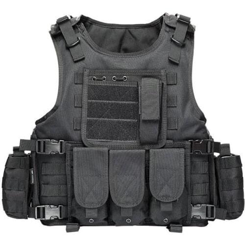 Safety Actical Vest Outdoor Tactical Quick Release Airsoft Vest Adjustable for Adults Wear-resistant Combat Vest