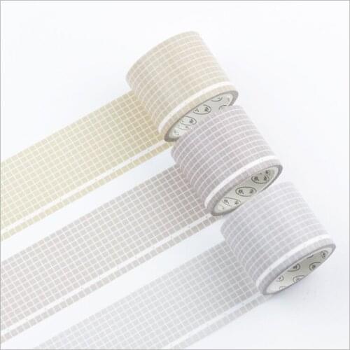 35mm Vintage solid color grids layout tape Elegance pure washi tape DIY planner diary scrapbooking masking tape escolar