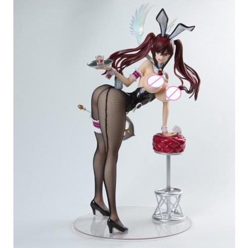 41CM Anime Native Raita Magical Girl Binding Erika Kuramoto Bunny Ver. Adult Sexy Girl Anime PVC Action Figure Model Toy Figure